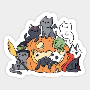 Halloween Kittens Sticker